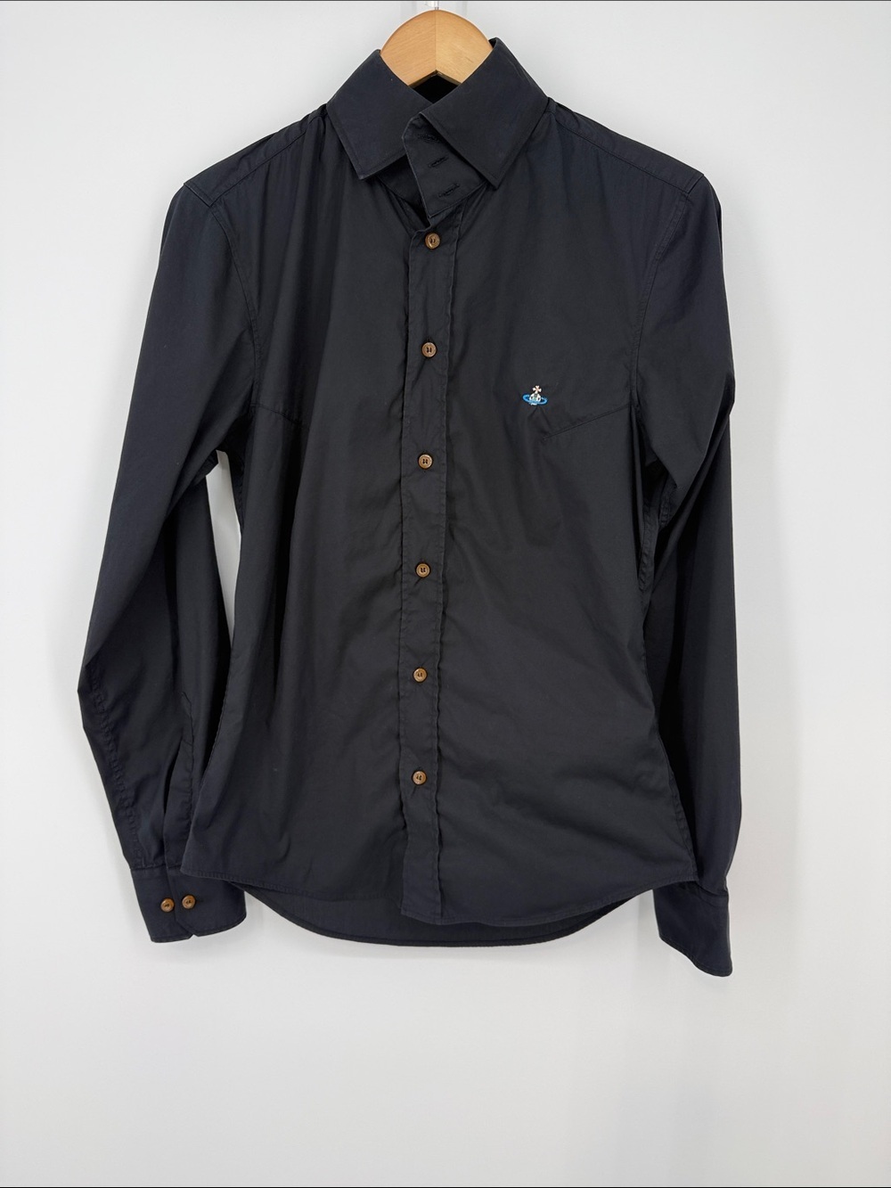 Vivienne Westwood Men's Black Button-Up Shirt Size Small